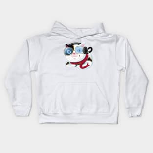 Winter cat. Kids Hoodie